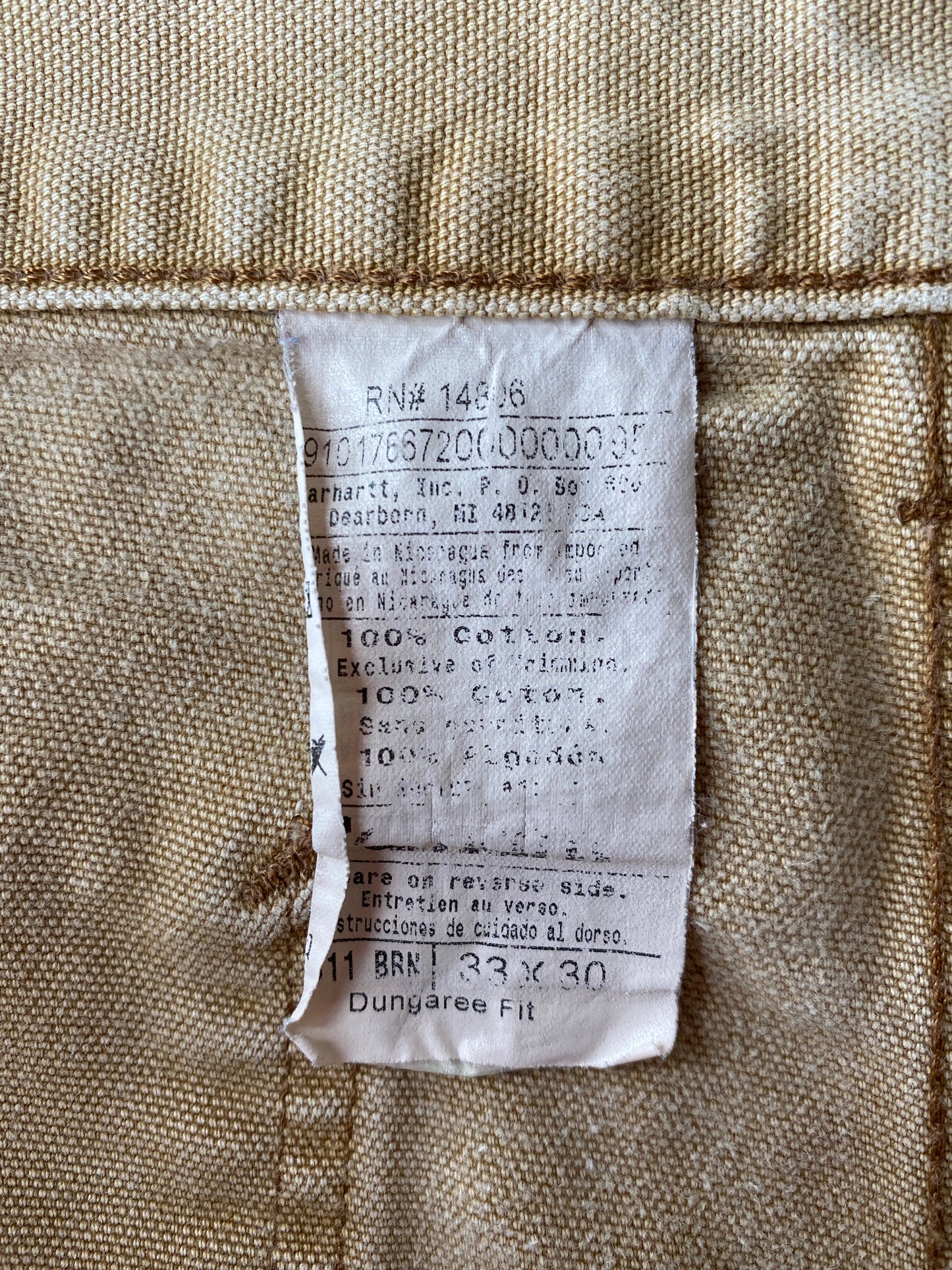 .Vintage CARHARTT Size W32xL27 Vintage Duck Pants / A3604