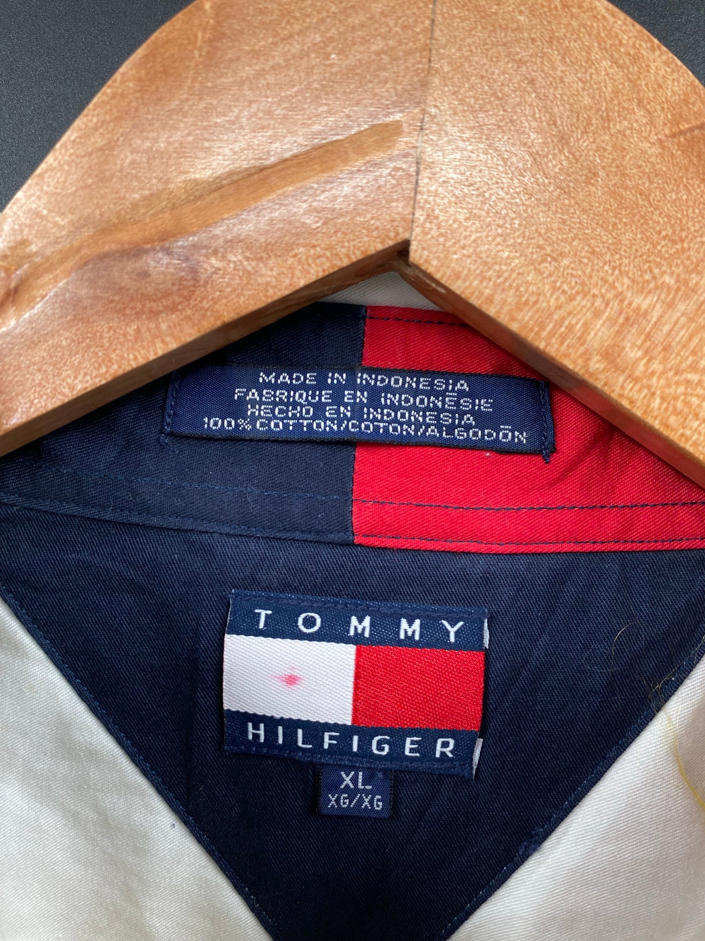 90's TOMMY HILFIGER Size XL Vintage Shirts / A3769