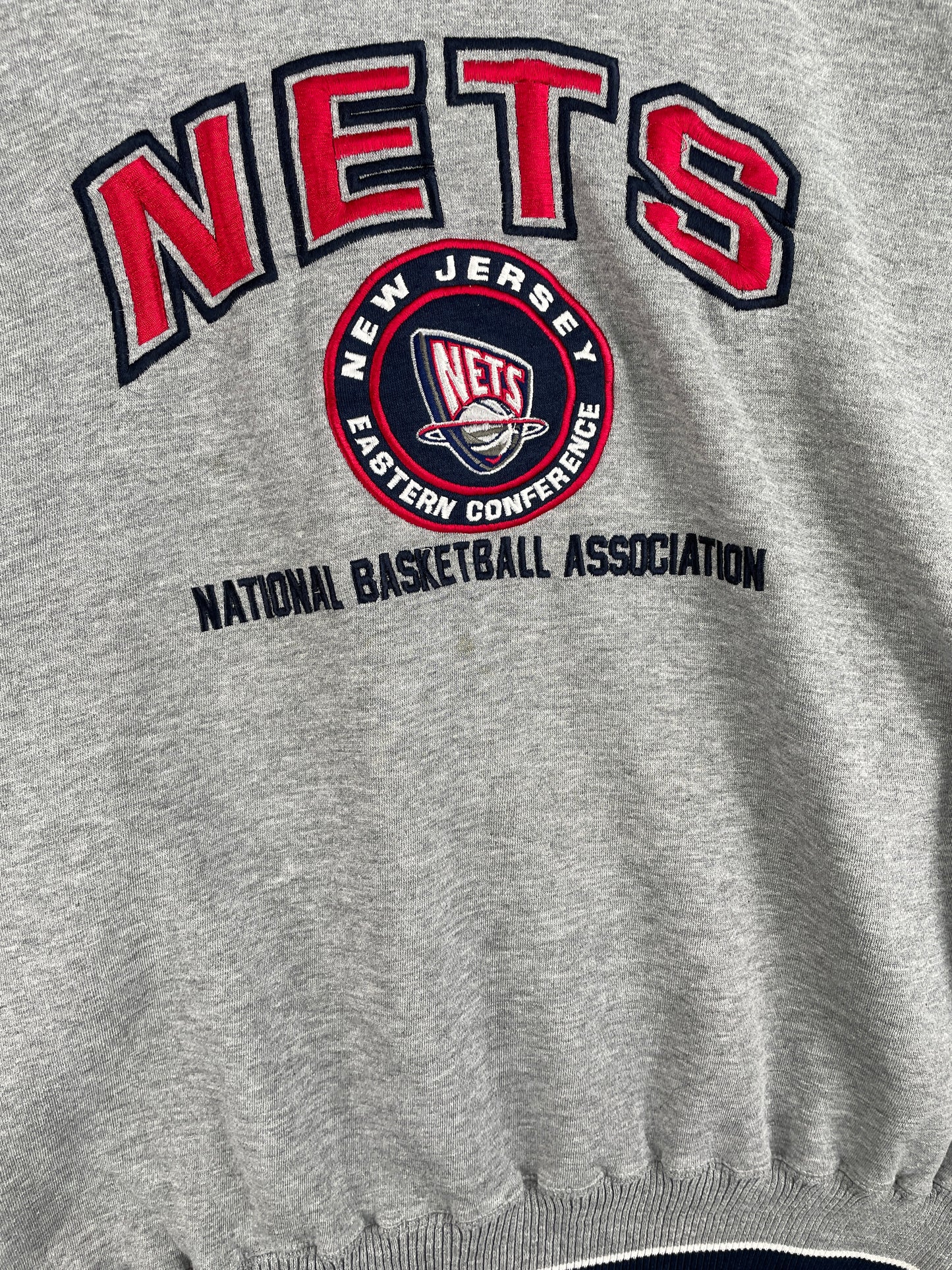 00’ NEW JERSEY NETS Size XL Vintage NBA Sweat-Shirt / E1007
