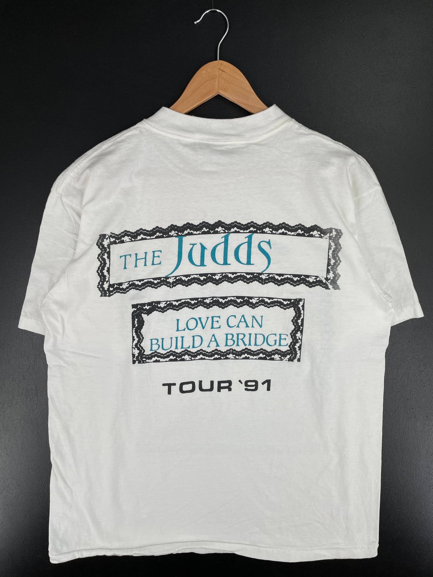1991 THE JUDDS Made in USA Size XL Vintage Music Tour T-shirt / A6518