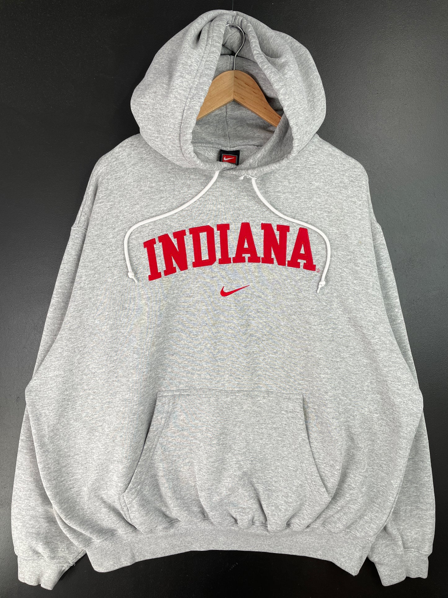 00' NIKE x INDIANA Size XXL College Vintage Hoodie Sweat-Shirt / A9341