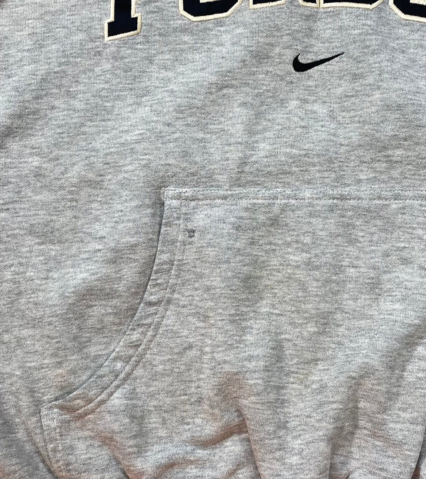 00’ NIKE Purdue Size M Damaged Vintage Hoodie Sweat-shirt  / 6006