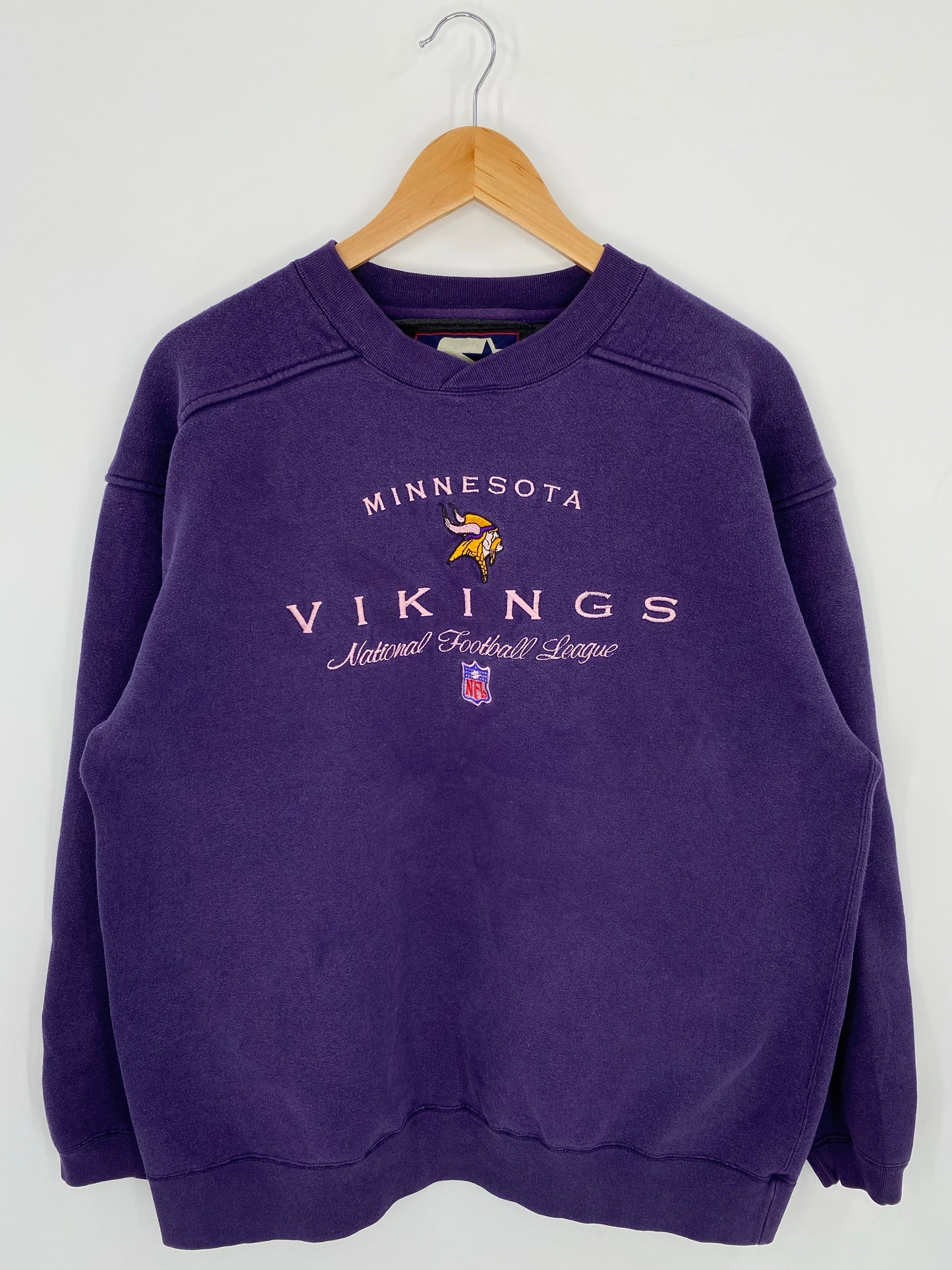 90’s STARTER x MINNESOTA VIKINGS Size L Vintage NFL Sweat-Shirts / K7370