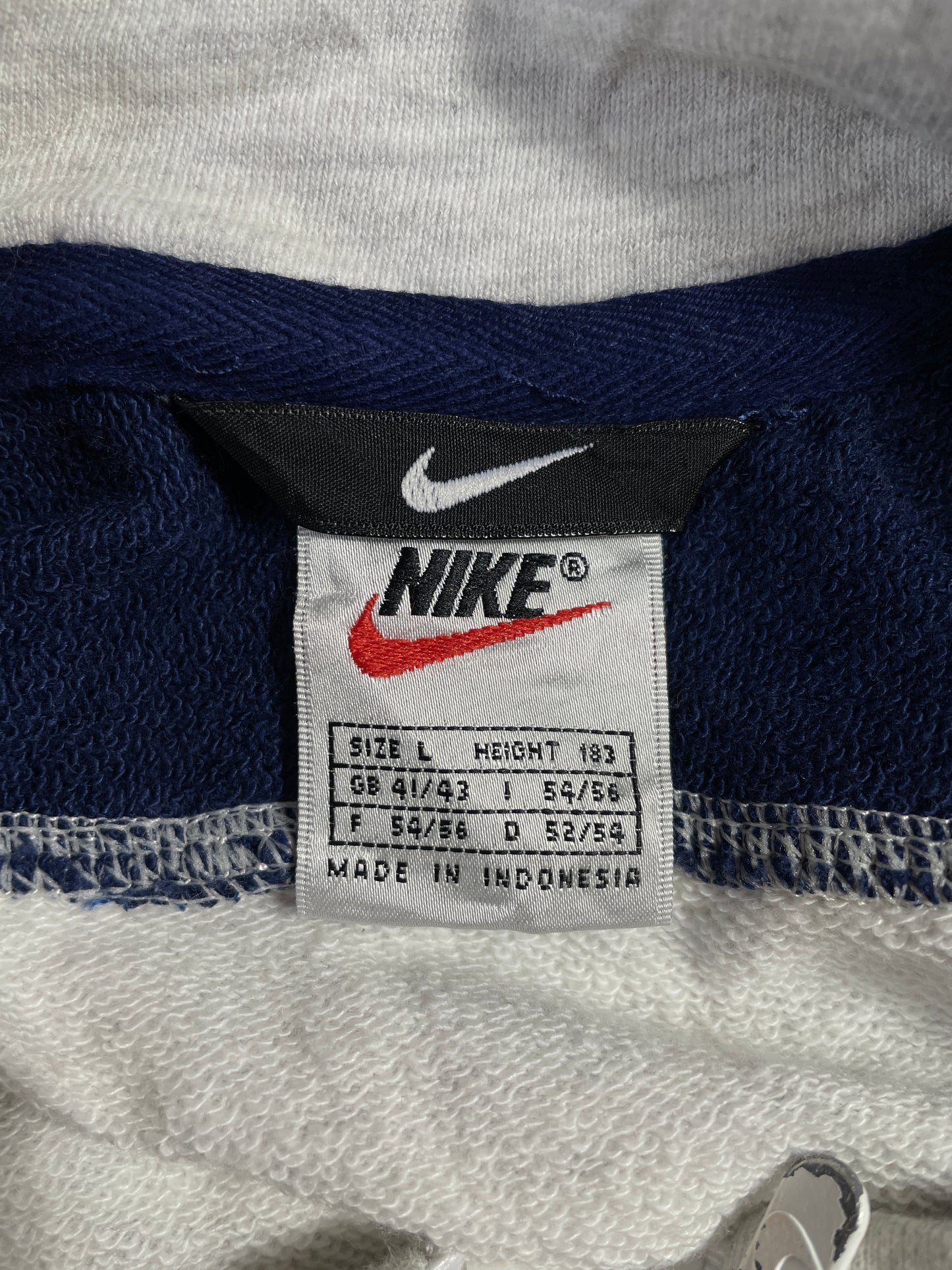 .90’s NIKE Size L Vintage Zip-up Sweat-Shirt / A7686