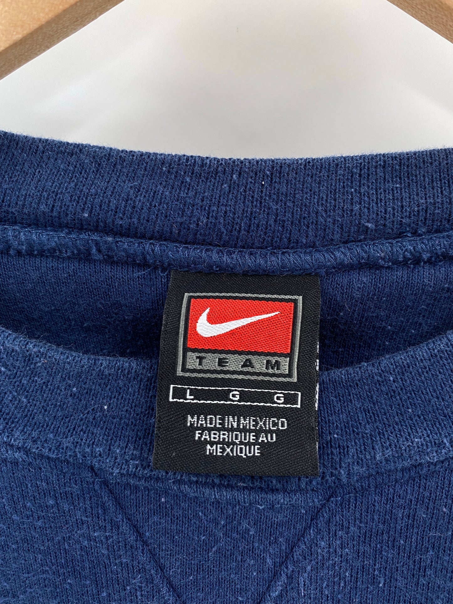 00' NIKE UNIVERSITY OF KANSAS Size L Vintage Sweat-Shirt / K4604
