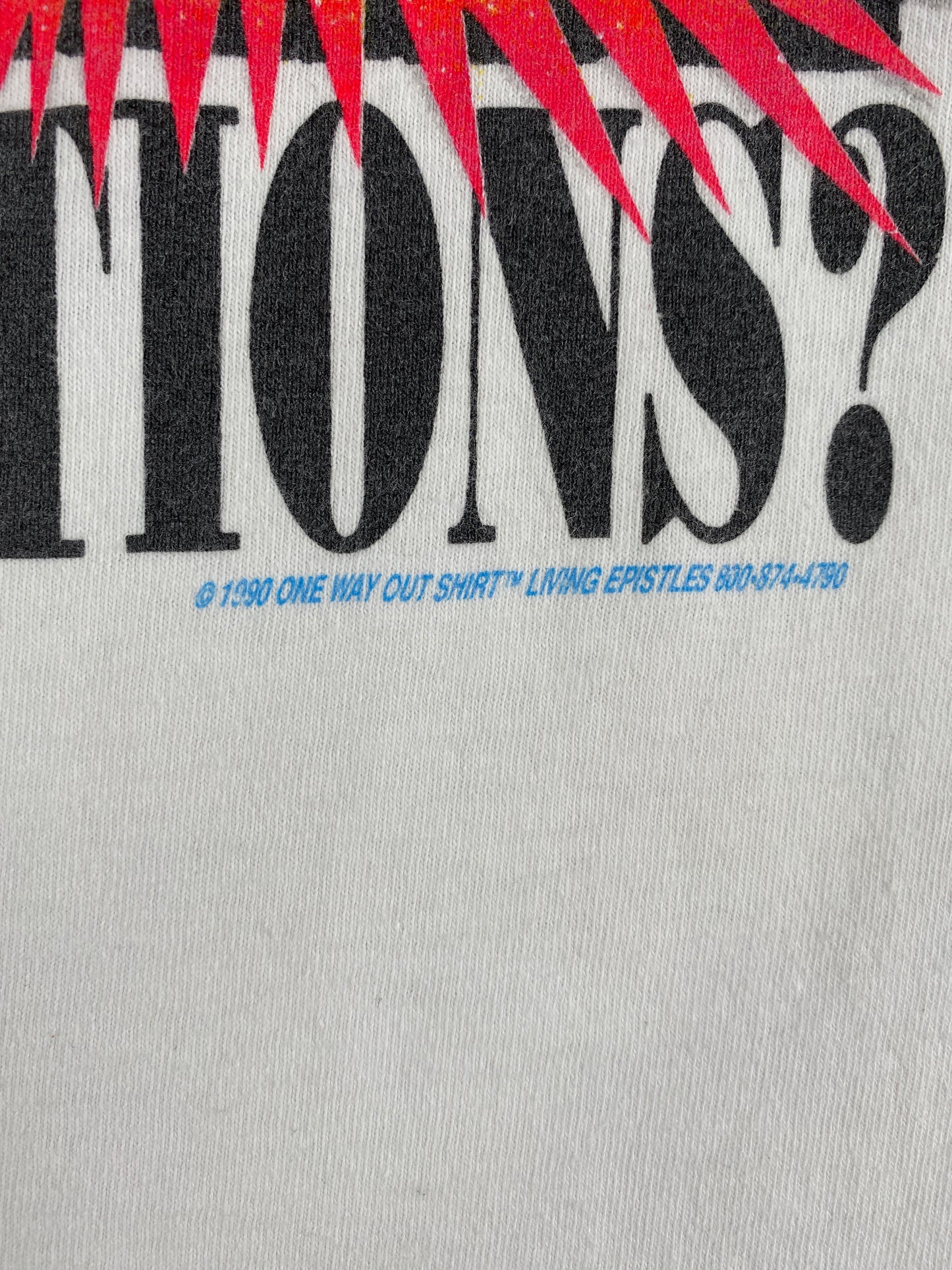 1990 YOUR BRAIN IN HELL Made in USA Size L Vintage T-Shirts / A5438