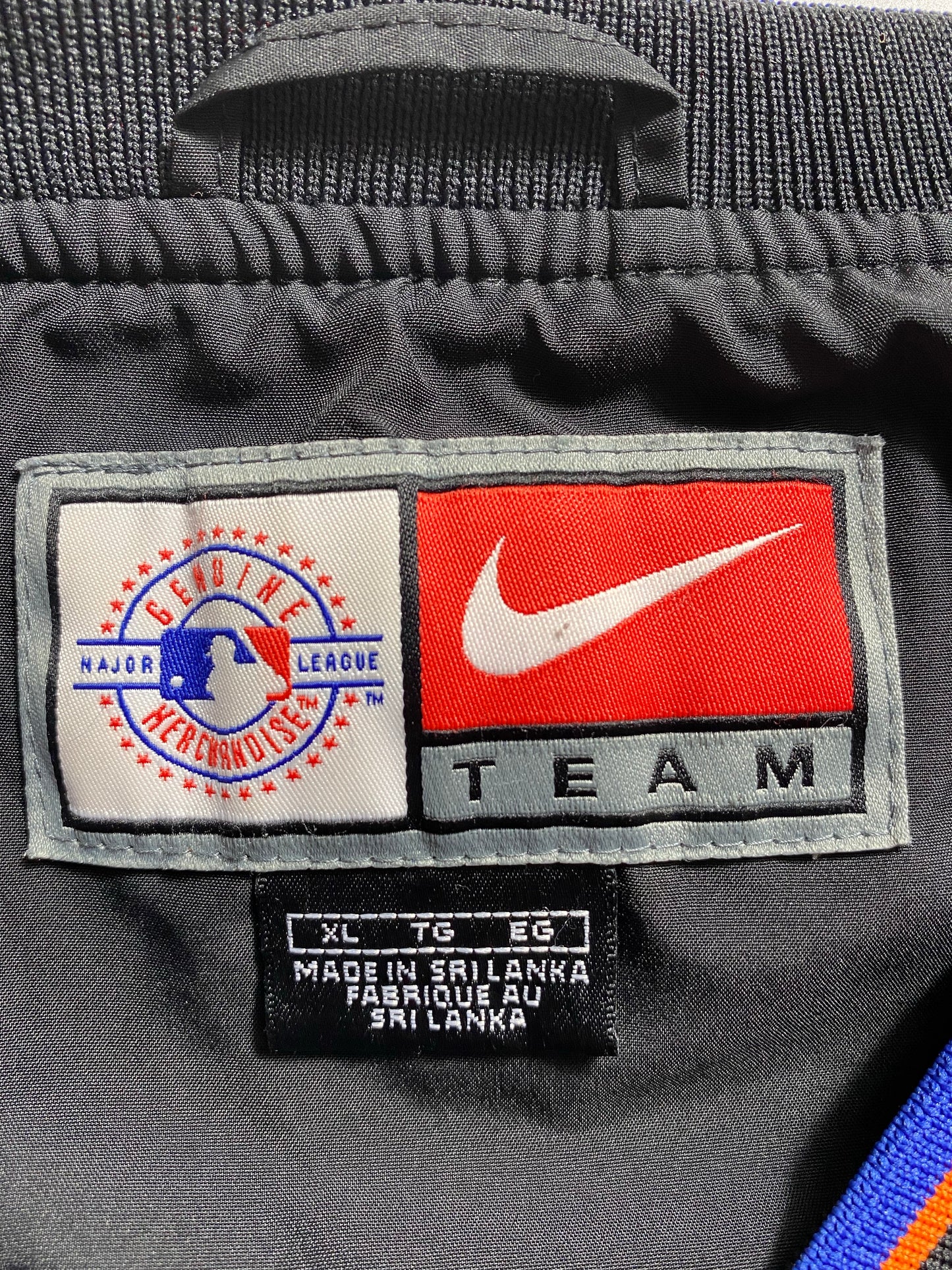 00’ NIKE NEW YORK METS Size XL Vintage MLB Nylon Jacket / K5965