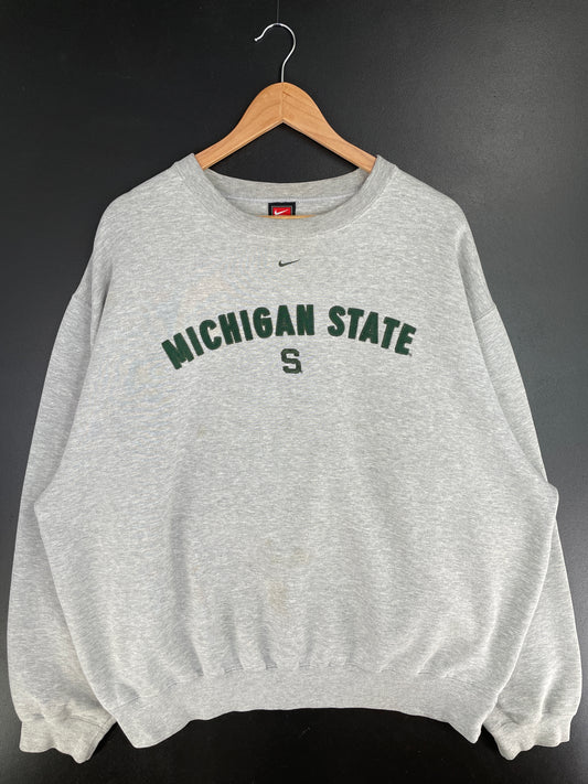 90’s NIKE x MICHIGAN STATE Size XL Vintage Sweat-shirt / A9802