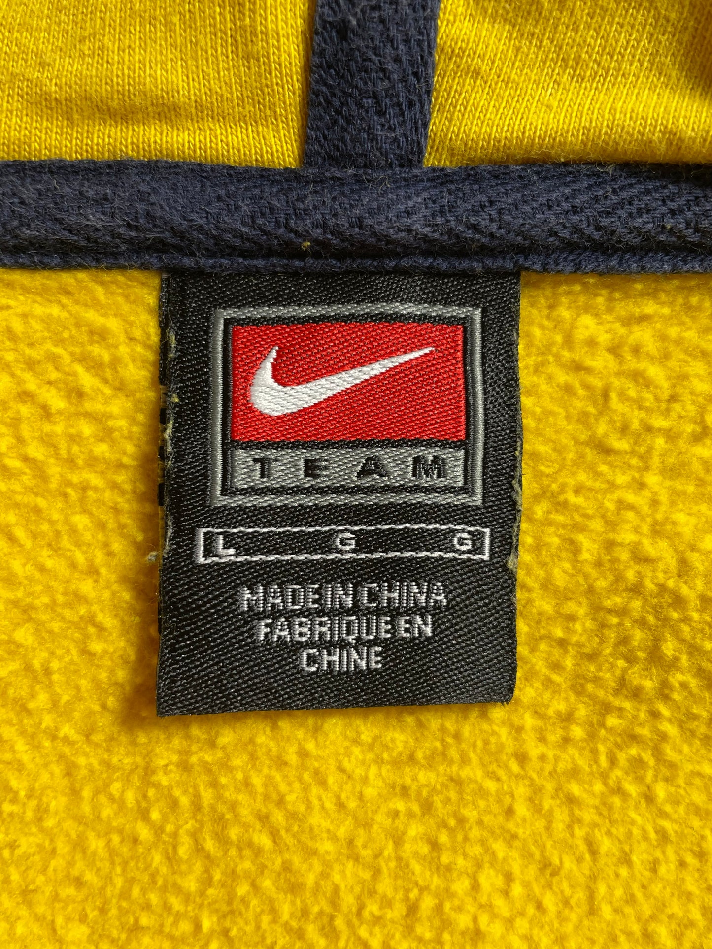 00' NIKE WOLVERINES Size L Vintage Hoodie Sweat shirt / K5356