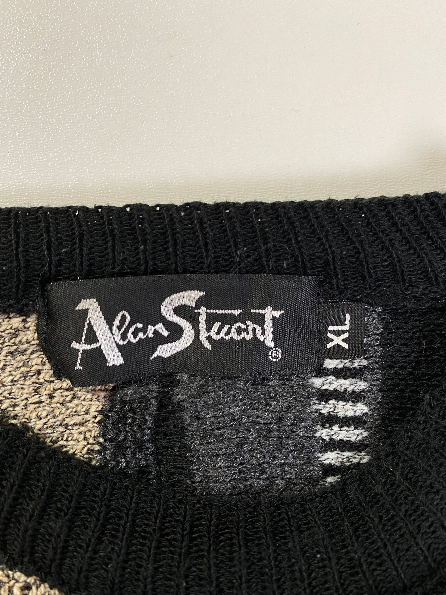 Vintage 3D COOGI- Style Made in USA Size XL Knit Sweater / A9884