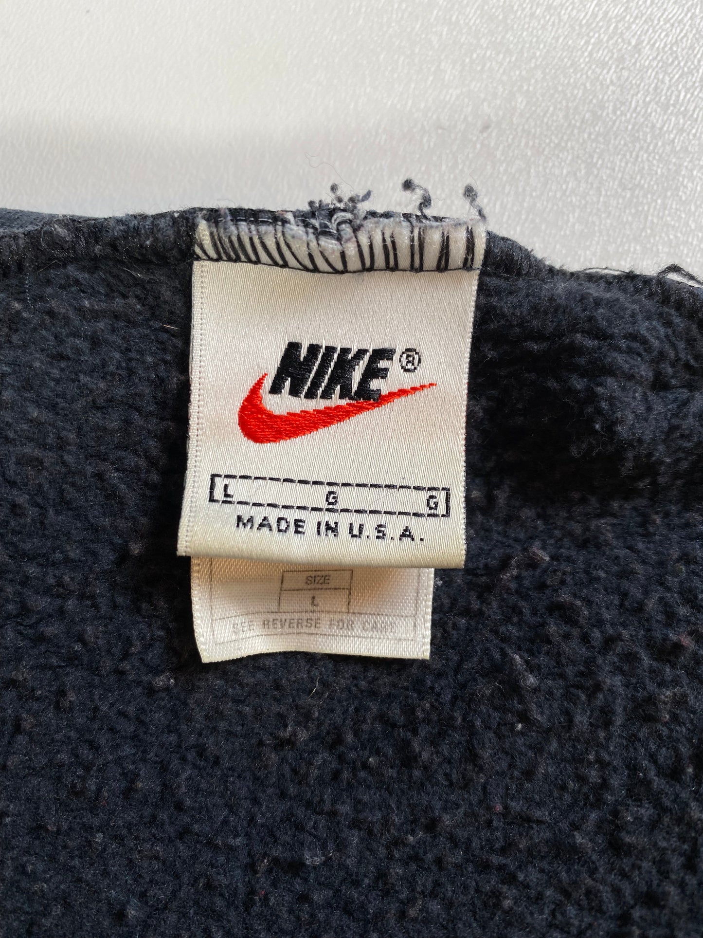 90's NIKE Made in USA Size L Vintage Hoodie Sweat-shirt / E1401S