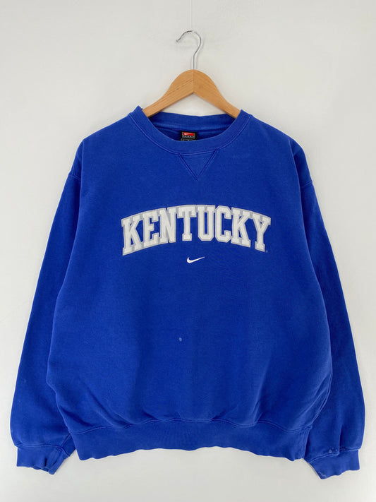 00' NIKE x KENTUCKY Size L Vintage College Sweat Shirt / E6680S