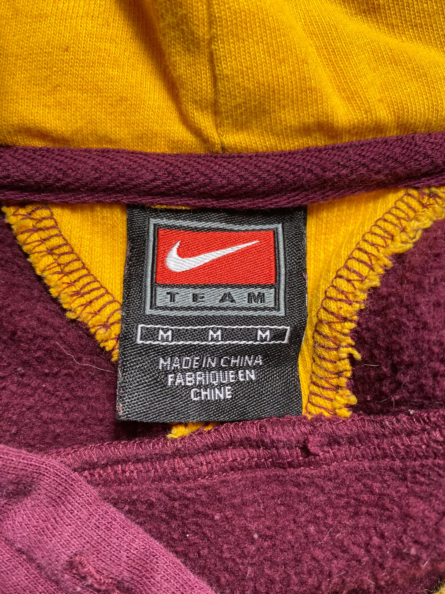 00' NIKE MINNESOTA Size M Vintage College Hoodie Sweat-shirt / K8684