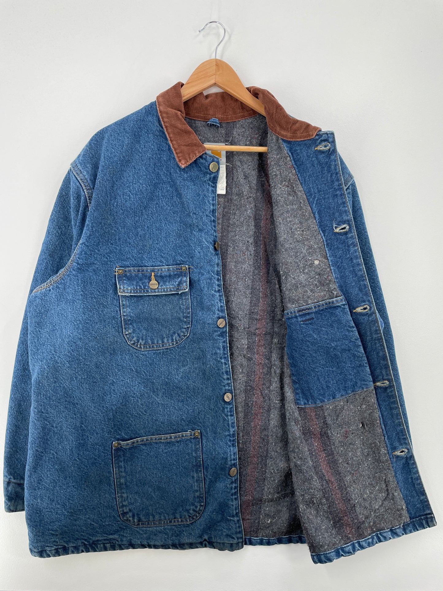 Vintage CARHARTT Size XL Denim Jacket / A8508