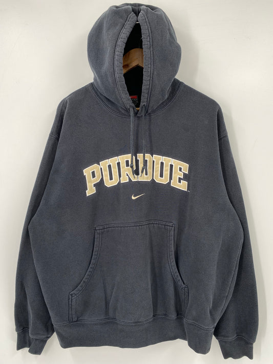 00’ NIKE PURDUE Size L Vintage Hoodie Sweat-Shirt / K4558