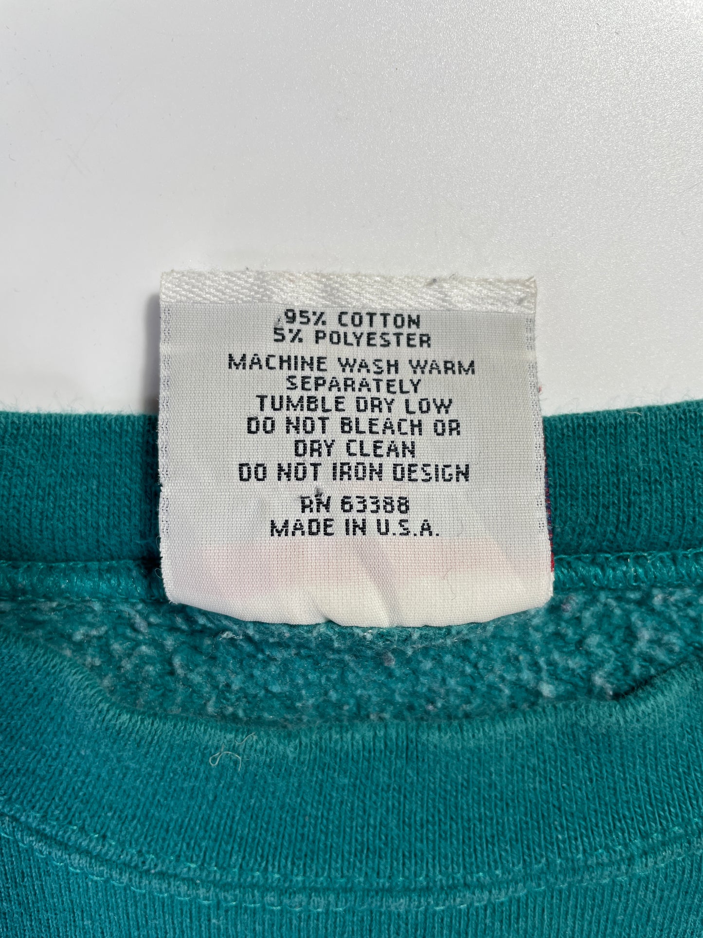 1994 MIAMI DOLPHINS Made in USA Size XL Vintage NFL Sweat-Shirt / A8830