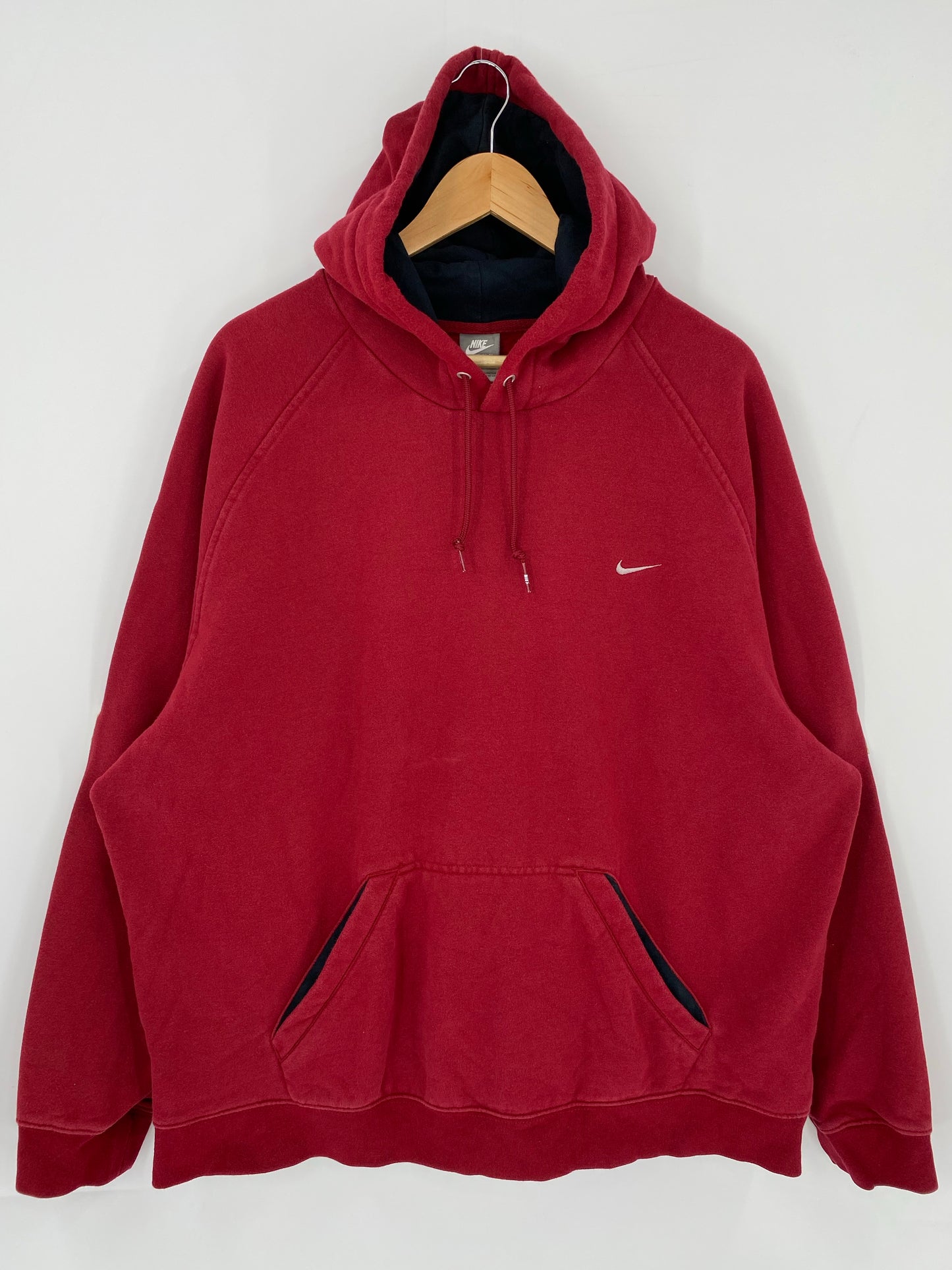 00's NIKE MINI SWOOSH Made in USA Size XXL Vintage Hoodie Sweat-shirt/ K5297