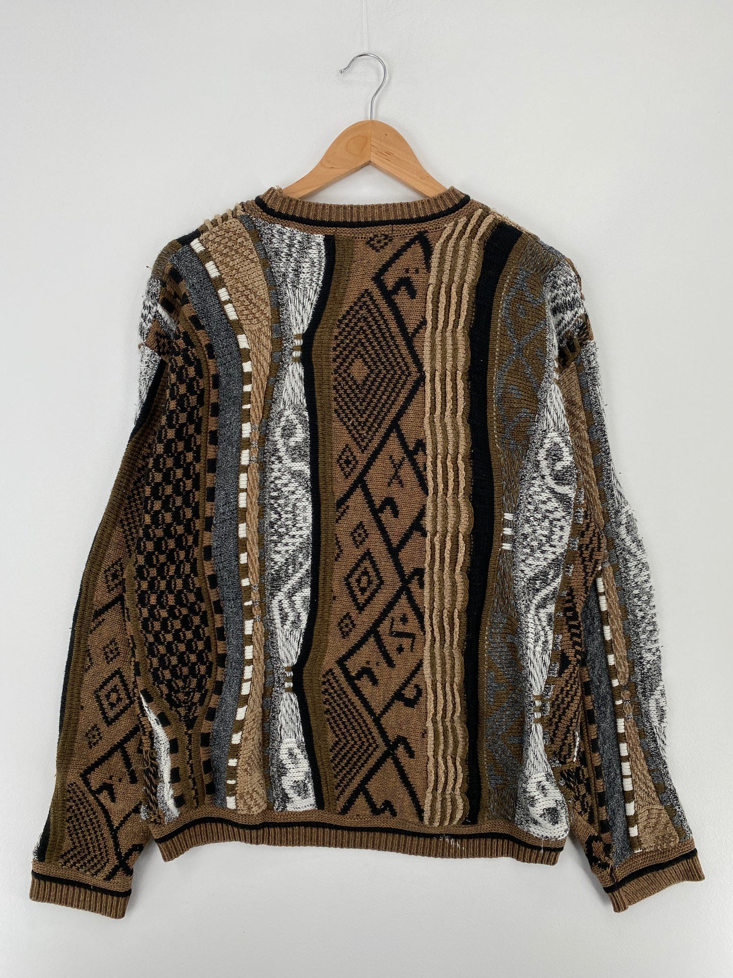 Vintage 3D COOGI- Style Size No Tag (Approx.L) Knit Sweater / A9877