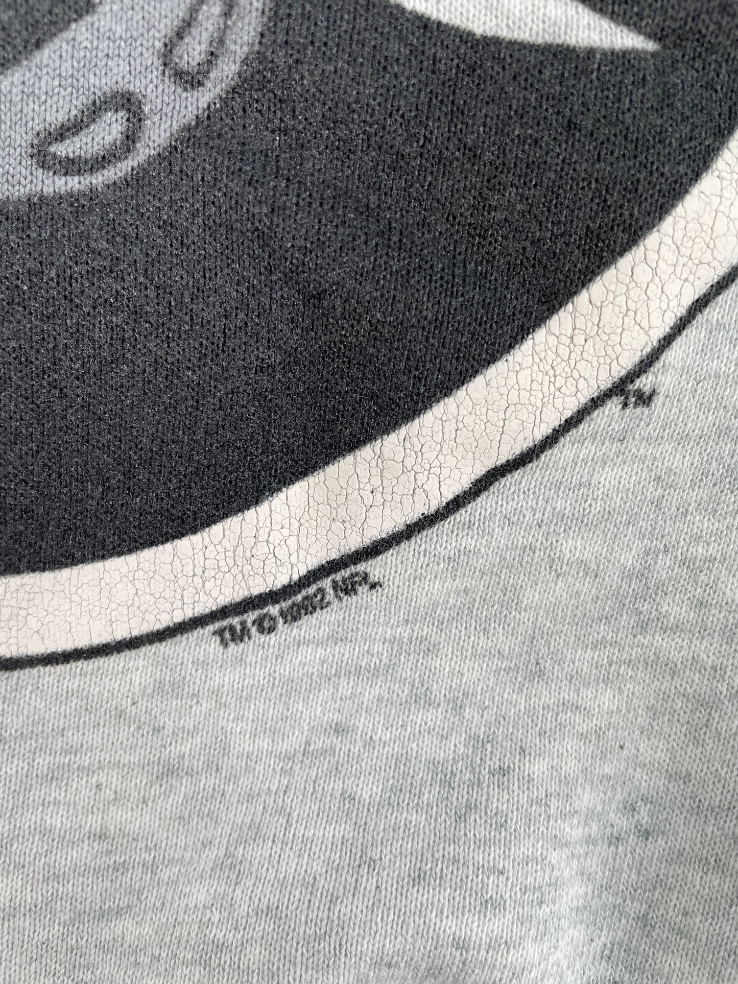 1992 LOS ANGELES RAIDERS Size No Tag(Approx.XL) Vintage NFL Sweat-Shirt / A3570