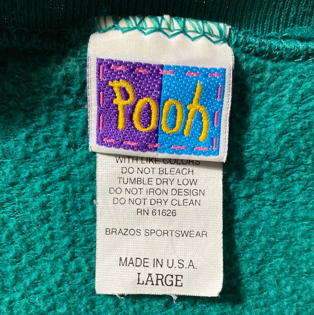 00' WINNIE THE POOH Made in USA Size L Vintage Sweat-shirt / E3870S