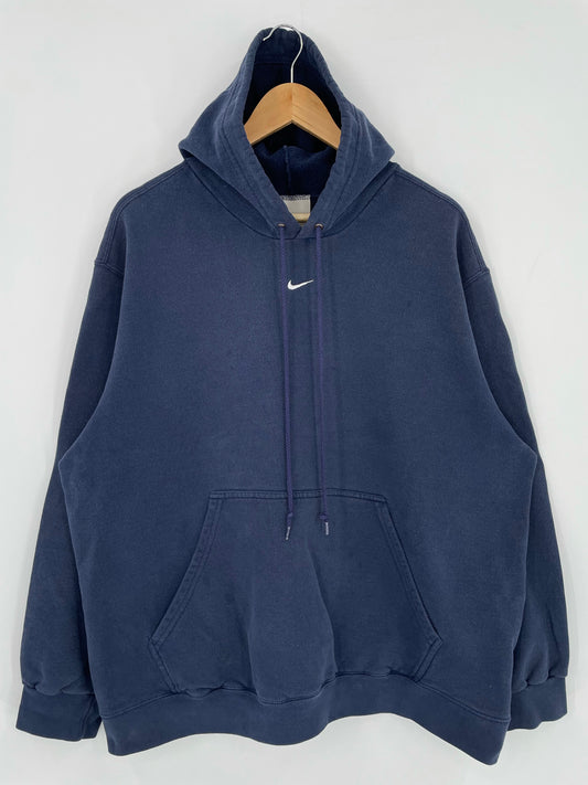 00’ NIKE CENTER SWOOSH Size XL Vintage Hoodie Sweat-Shirt / K5244