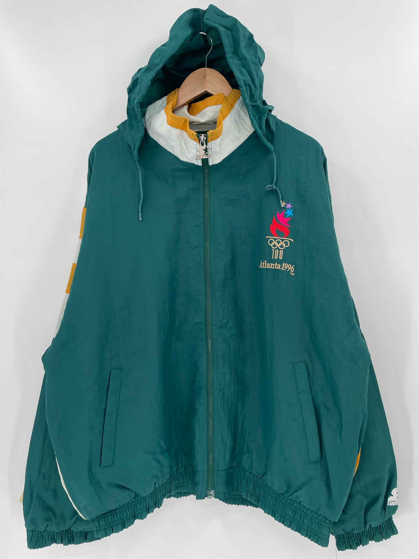 1996 ATLANTA OLYMPIC TEAM USA x STARTER Size XL Vintage Nylon Jacket / K6275