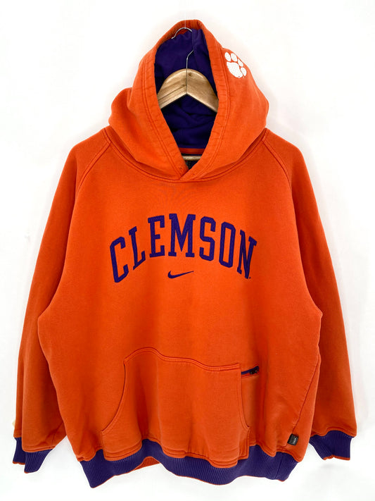00’ NIKE CLEMSON Size XL Vintage Hoodie Sweat-shirt  / 5994
