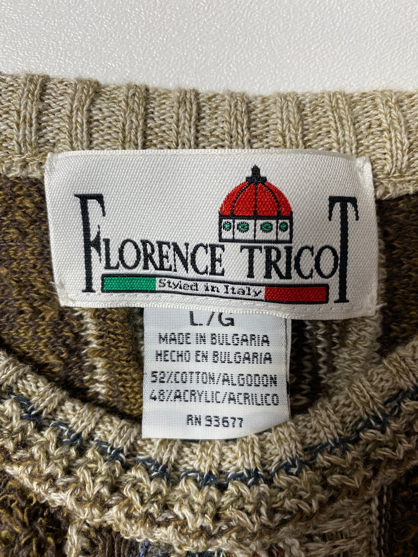 Vintage 3D COOGI- Style Size L Knit Sweater / K4739