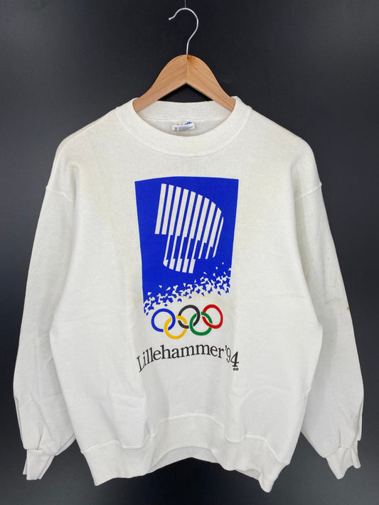 1994 DEAD STOCK LILLEHAMMER OLYMPIC Size L Dead Stock Vintage Sweat-Shirt / A7701