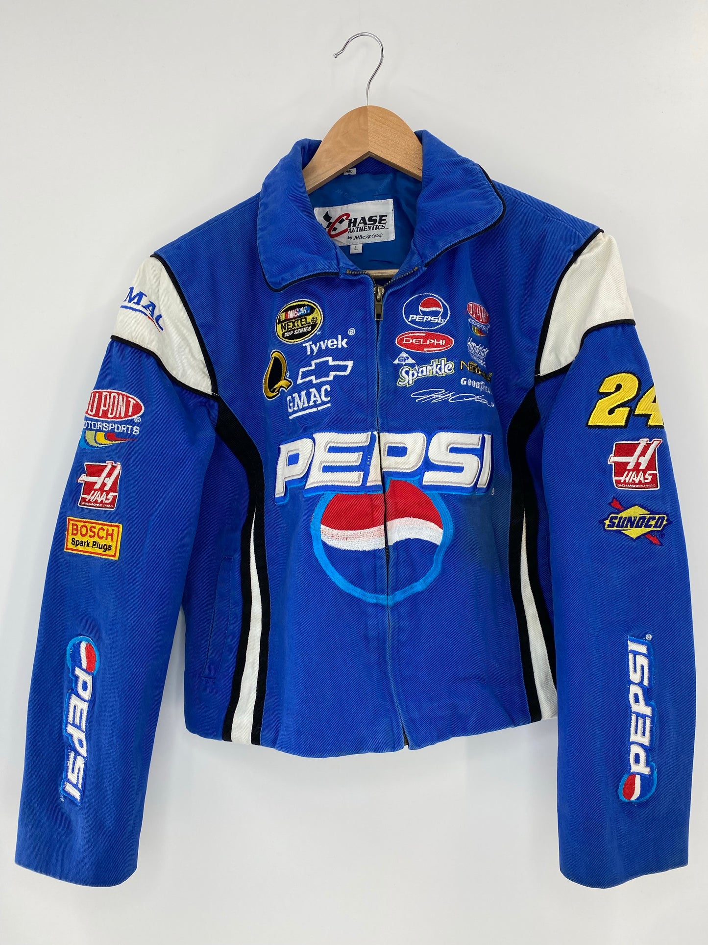 Vintage NASCAR PEPSI Size Ladies L Racing Jacket / K5595