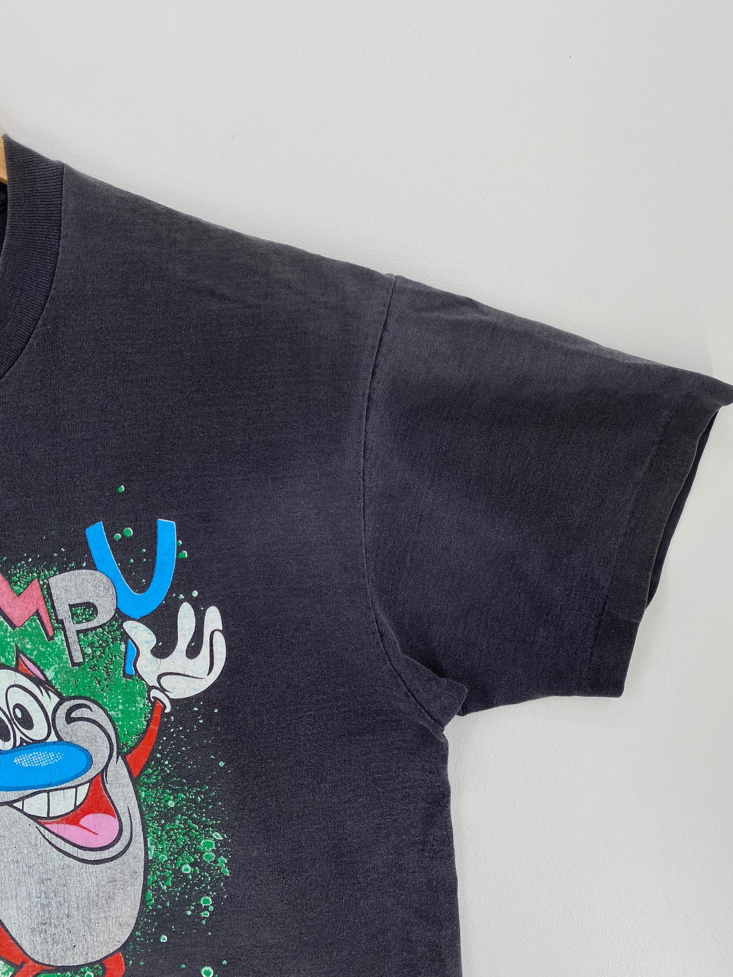 1991 THE REN & STIMPY Made in USA Size XL Vintage T-Shirt / A1924