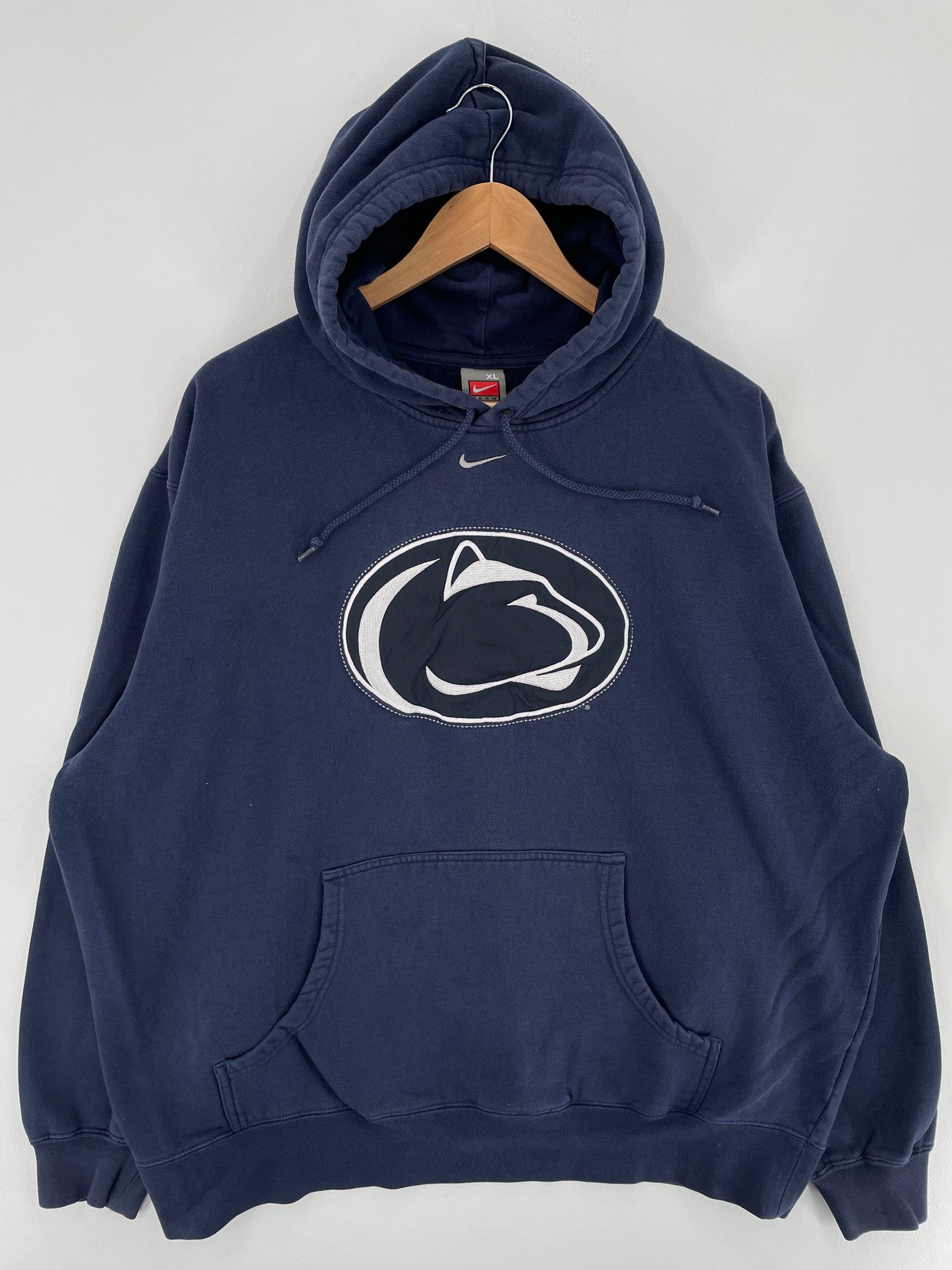 00' NIKE x PENN STATE Size XL Vintage College Hoodie Sweat-Shirt / E6595S