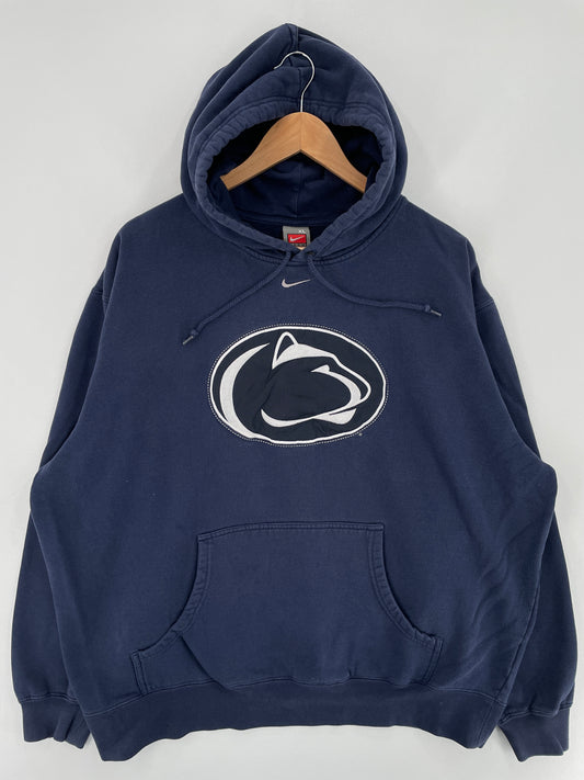 00' NIKE x PENN STATE Size XL Vintage College Hoodie Sweat-Shirt / E6595S
