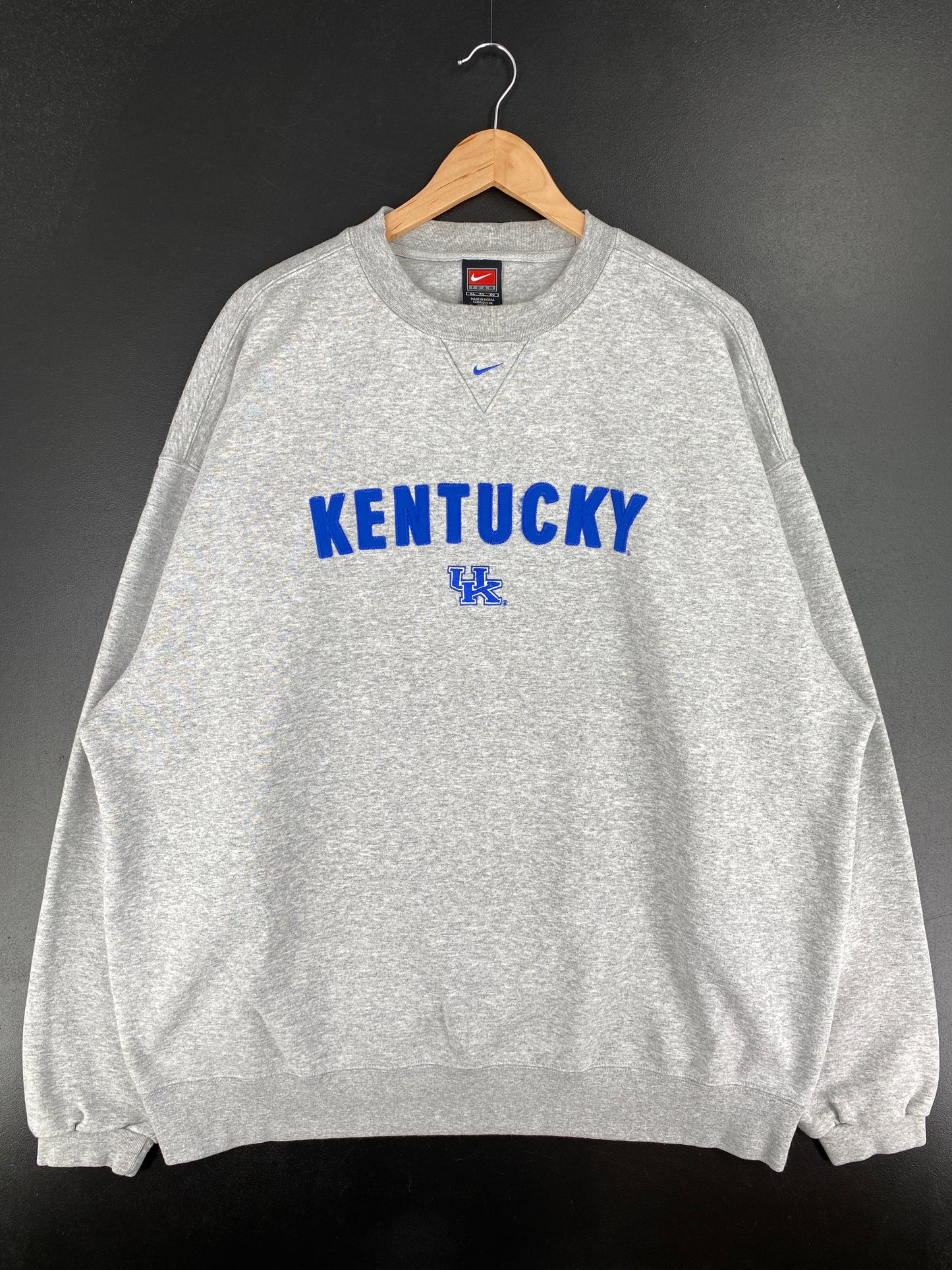 00' NIKE KENTUCKY Size XL Vintage College Sweat-Shirt / A6378