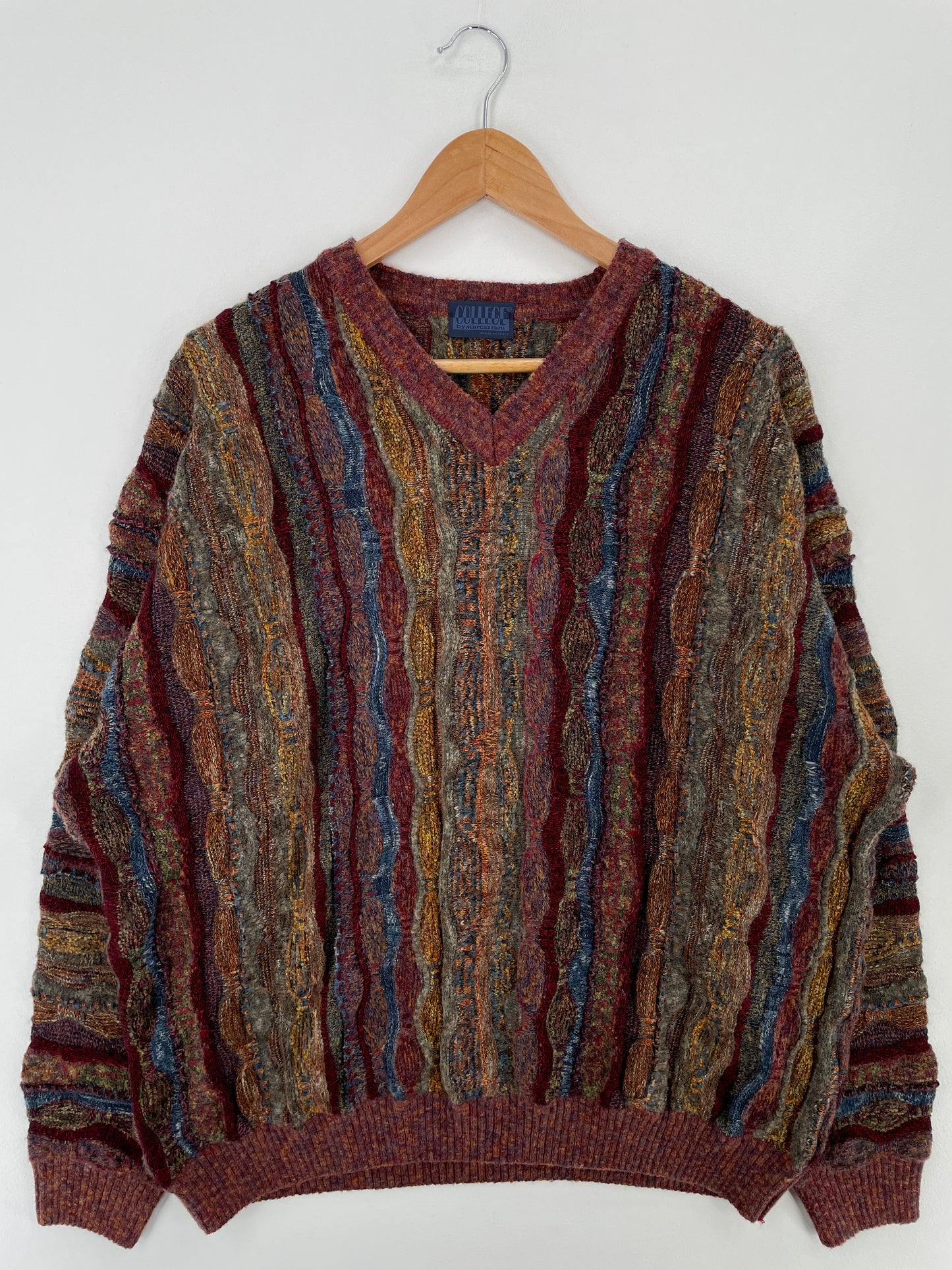 Vintage 3D COOGI- Style Size Approx.XL Wool Knit Sweater / A9699