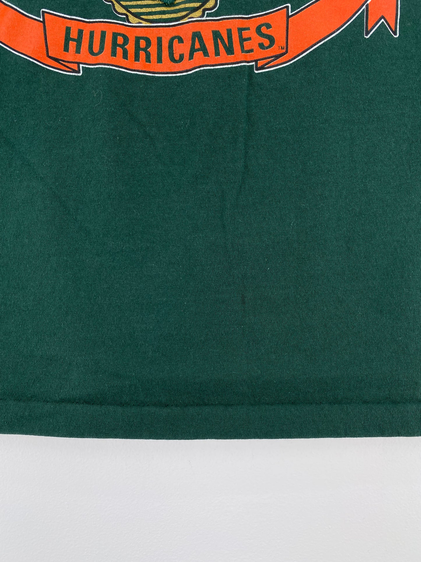 90’s MIAMI HURRICANES Made in USA Size L College T-Shirt / A3171