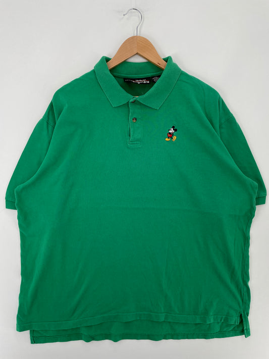.90's DISNEY MICKEY Size XXL Vintage Polo Shirt / E3616S