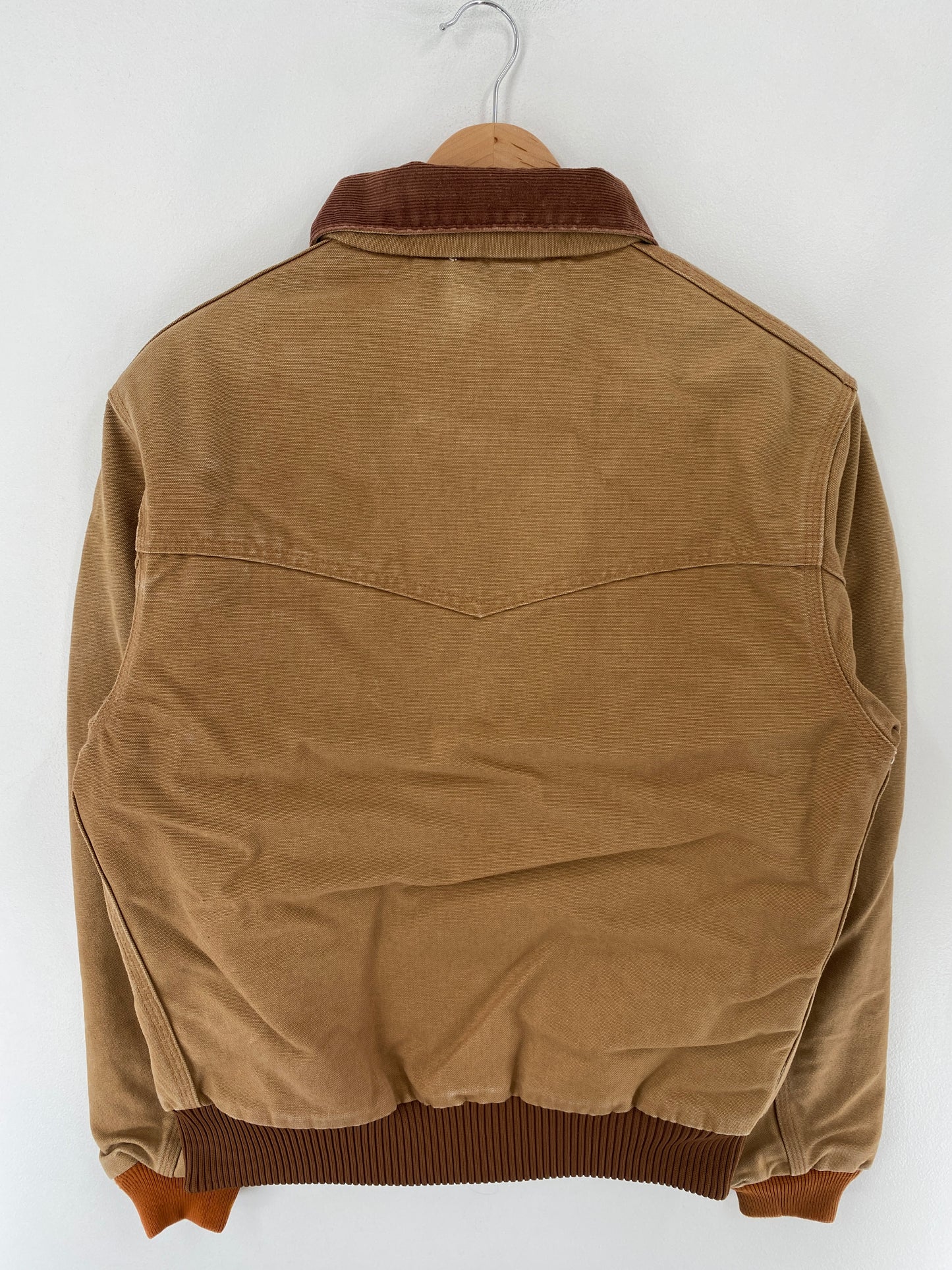 90's CARHARTT Made in USA Size Approx M Zip-Up Duck Jacket / E5897J