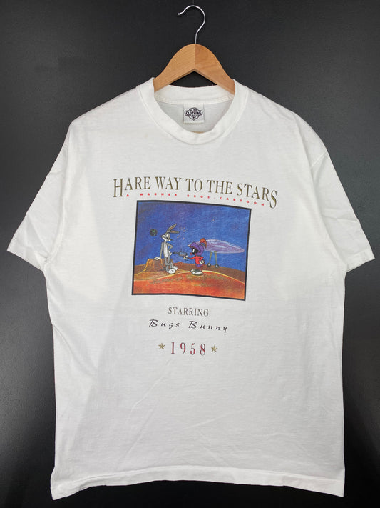 1991 LOONEY TUNES BUGS BUNNY MARTIAN Made in USA Size XL Vintage T- Shirts / A1032