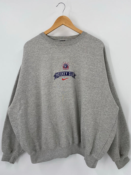 00’ NIKE NEW YORK RANGERS Size XL Vintage NHL Sweat-Shirt / K4779