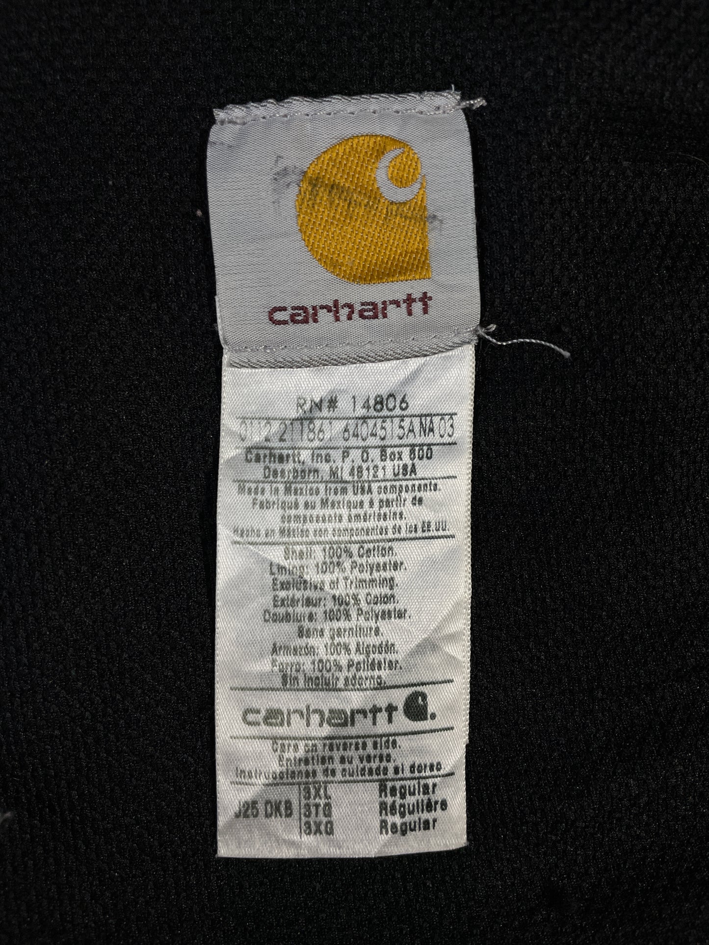 Vintage CARHARTT Size XXXL Hoodie Duck Jacket / A8985