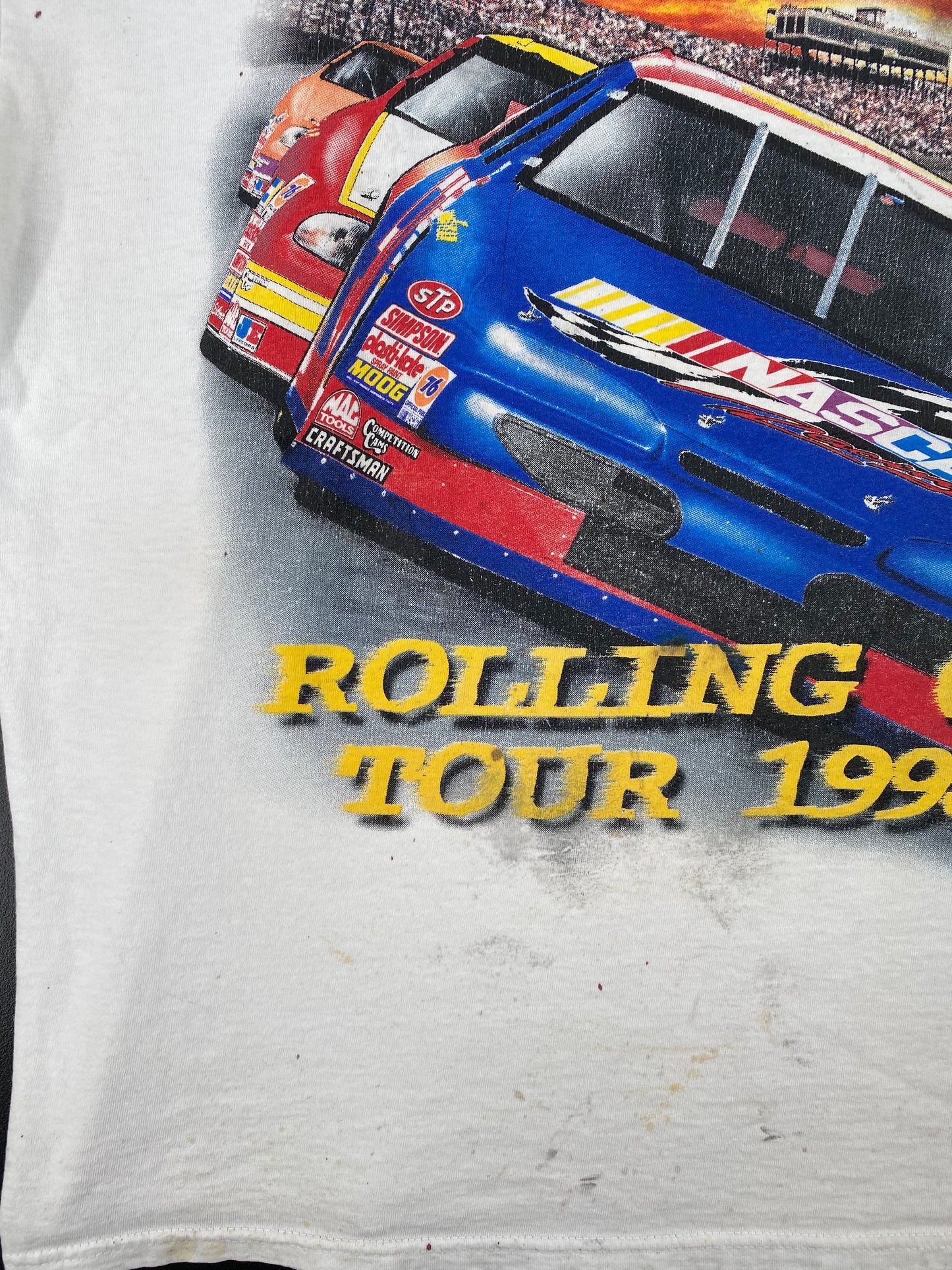.1998 NASCAR x WISTON CUP Size XL Vintage Racing T-Shirt / E2356T