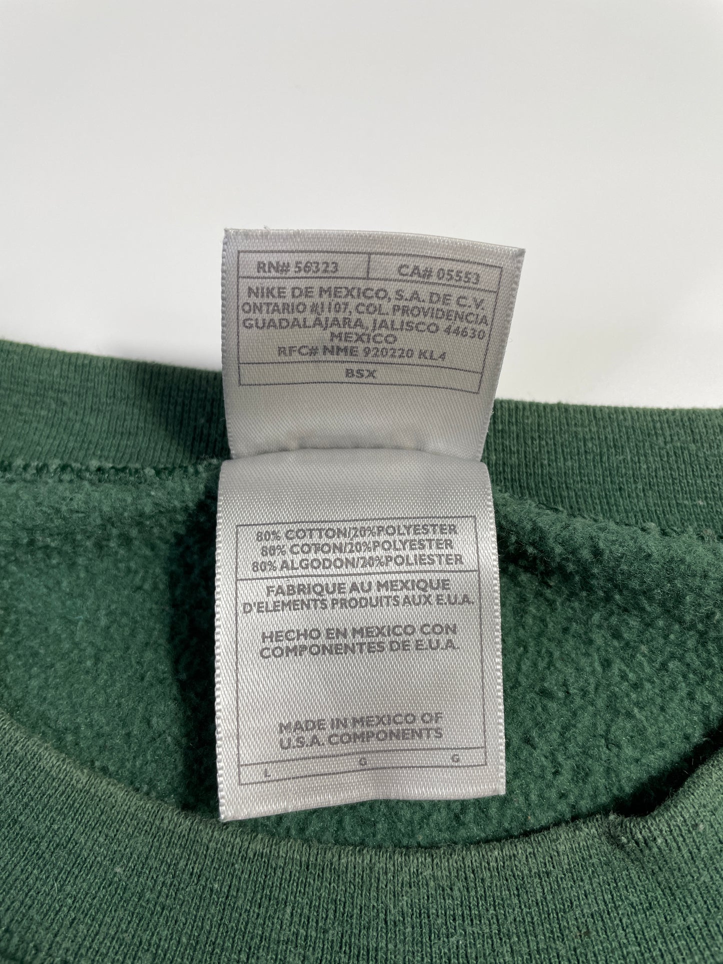 90’s NIKE MINI SWOOSH Size L Vintage Sweat-shirt / A6574