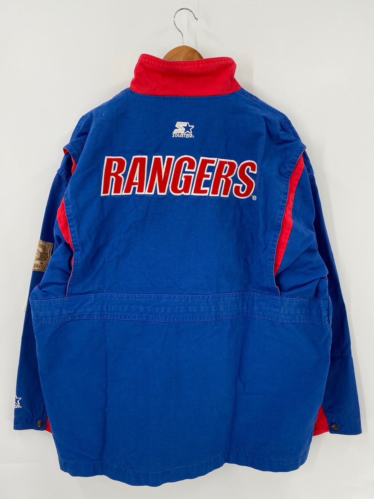 90’s STARTER x NEW YORK RANGERS Size L NHL Cotton Jacket Outerwear / K4378