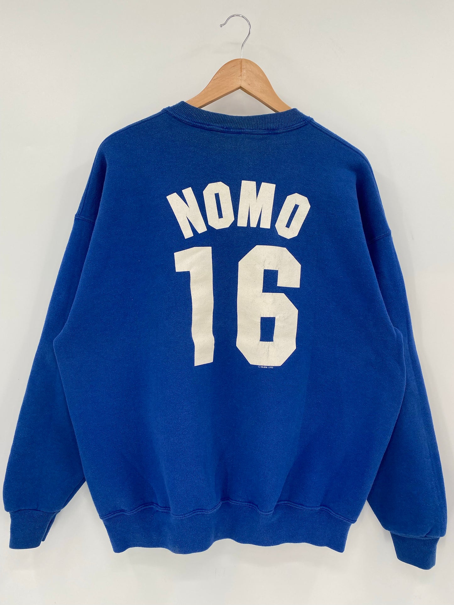 1995 LOS ANGELES DODGERS HIDEO NOMO (No tag) Approx. Size XL Vintage MLB Sweat-Shirts/ K6862