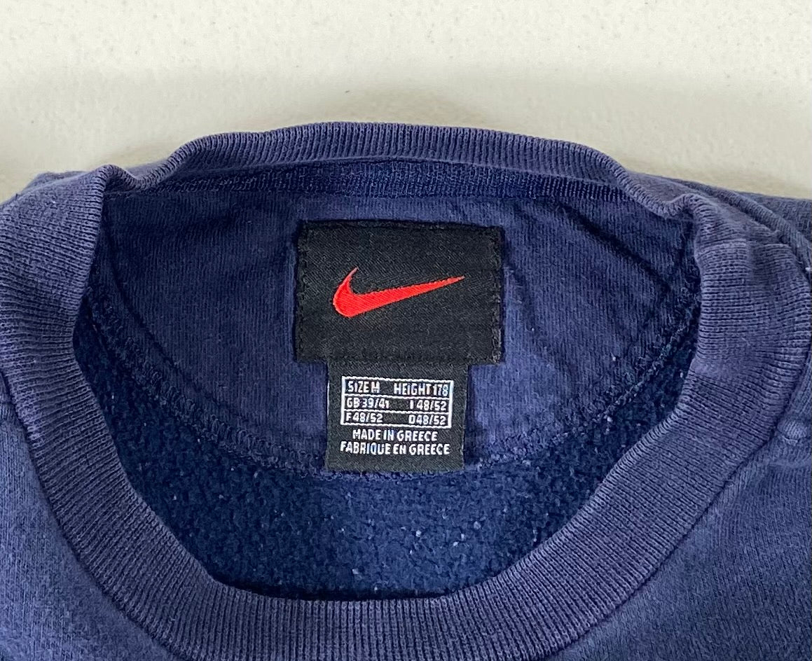 00’ Nike Euro Mini Swoosh Size M Vintage Sweat-Shirt / 6087