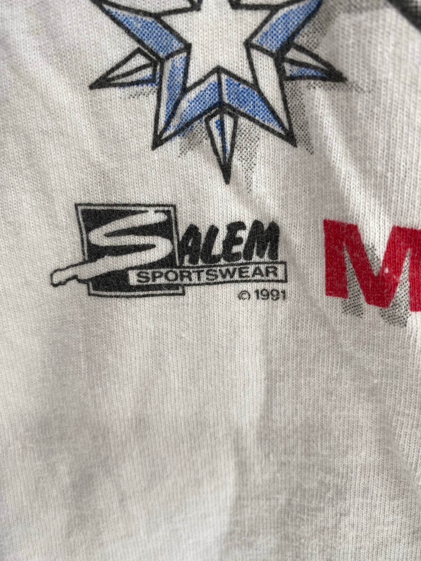 1991 TEAM USA BASKETBALL Made in USA Size XL Vintage T-Shirts / K4882