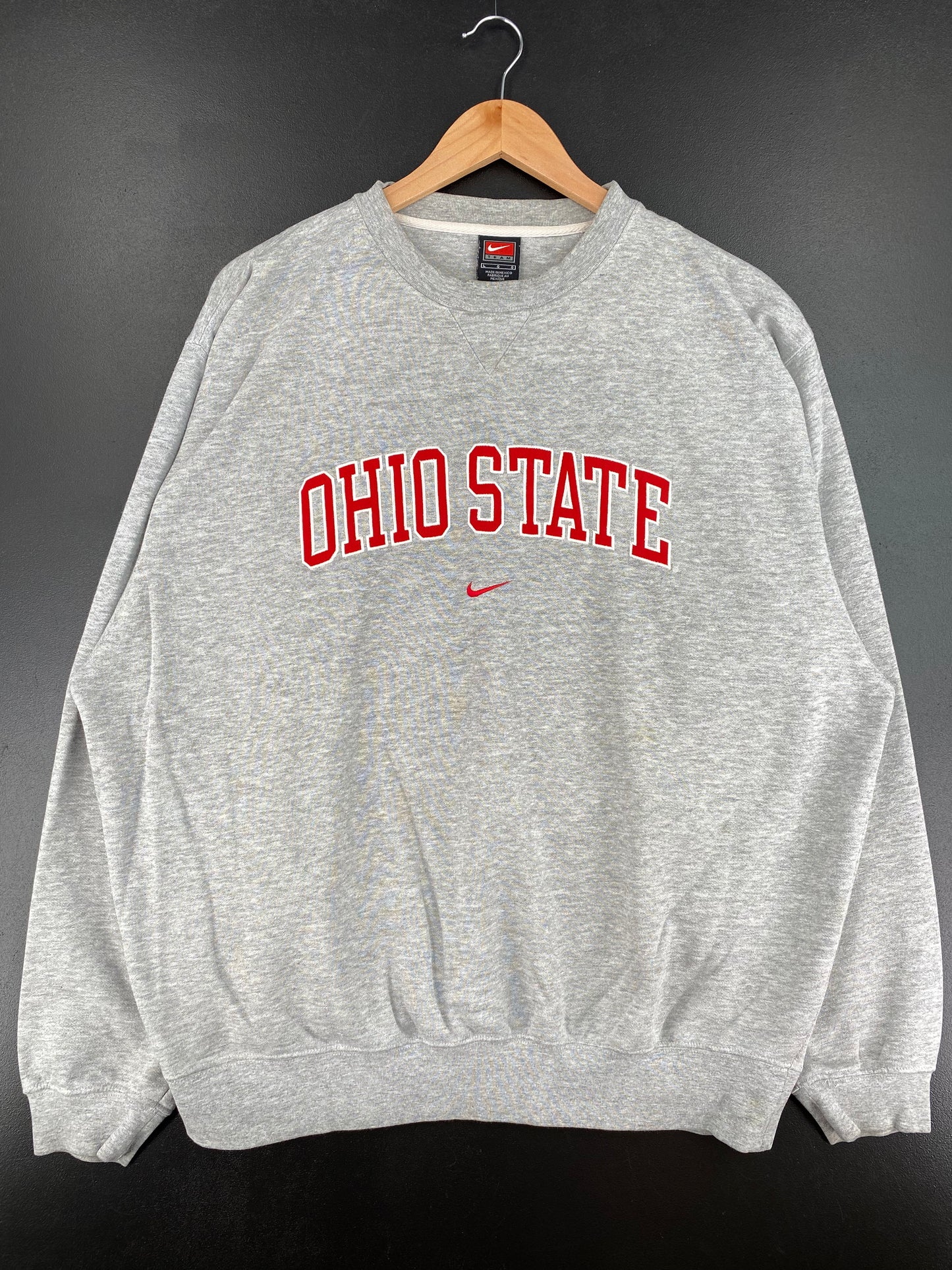 00' NIKE OHIO STATE Size L Vintage College Sweat-Shirt / A2767