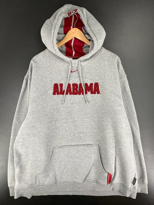 00’ NIKE x ALABAMA CRIMSON Size XXL Vintage College Hoodie Sweat-Shirt / E3714S