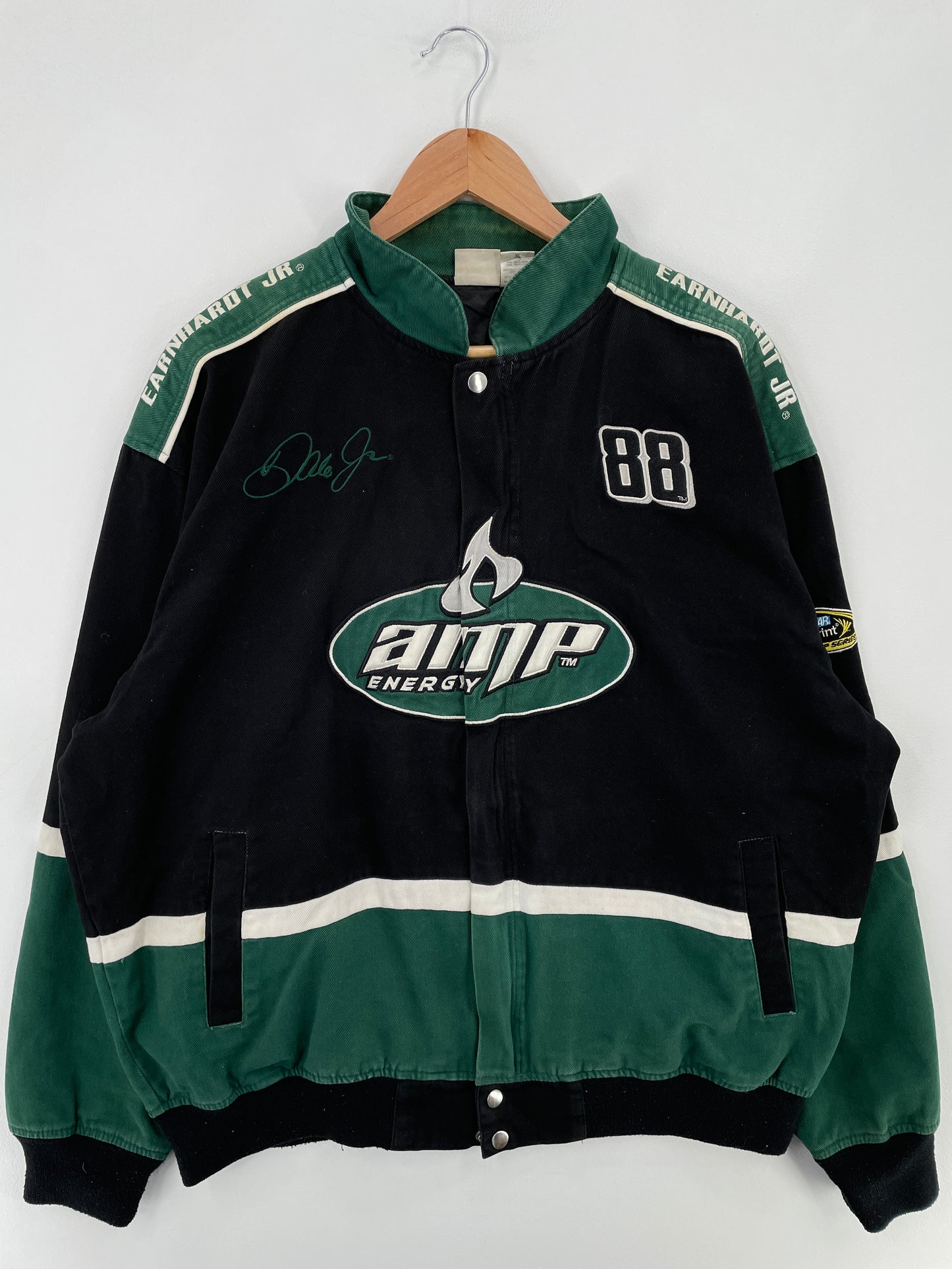 Vintage NASCAR AMP ENERGY Size XL Racnig Jacket / E3952J
